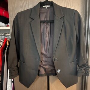 Express Black Blazer/Suit Jacket - Size 2/Small